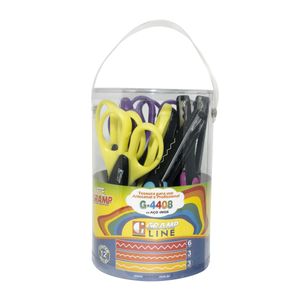 TESOURAS ARTESANAIS ZIGZAG G-4408 15,5CM – 12 UNIDADES
