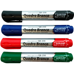 MARCADOR QUADRO BRANCO QB-250 - 12 UNIDADES