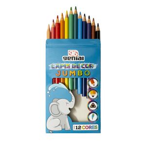 LÁPIS DE COR JUMBO TRIANGULAR 12 CORES