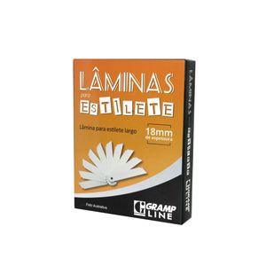LÂMINA 18MM – BOX 10 TUBOS C/ 10 LÂMINAS