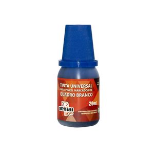 REABASTECEDOR DE PINCEL PARA QUADRO BRANCO GENIAL 20 ML GQB-20 - 6 FRASCOS