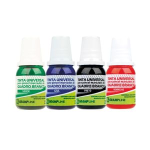 TINTA REABASTECEDORA PARA PINCEL QUADRO BRANCO 20ML QB-20 - 6 FRASCOS