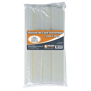 COLA QUENTE SILICONE EM BASTÃO FINA TRANSPARENTE - 1KG