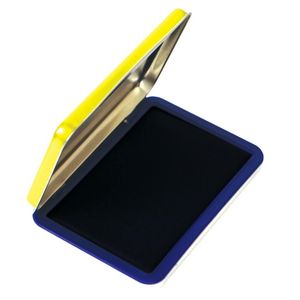 KIT ALMOFADA DE CARIMBO AZUL + TINTA PARA CARIMBO