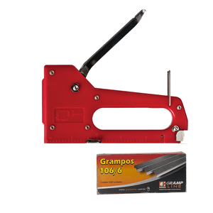 KIT GRAMPEADOR TAPECEIRO PROFISSIONAL G-100 + GRAMPO 106/6