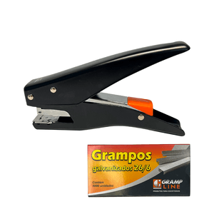 KIT GRAMPEADOR ALICATE GE-1063 + GRAMPO 26/6 TIPO COBREADO (5000)