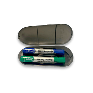 KIT ESSENCIAL QUADRO BRANCO - MARCADOR QB218 AZUL BLISTER