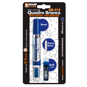 MARCADOR QB-218 BLISTER (GRÁTIS REFIL E PONTA)