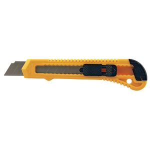 ESTILETE PLÁSTICO GENIAL 18MM AMARELO E PRETO - GE-8015
