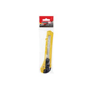 Estilete Plástico Genial 18Mm Amarelo E Preto - Ge-8015