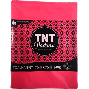KIT 50 PEÇAS TOALHA TNT 70CM X 70CM QUADRADA FESTA ROSA PINK