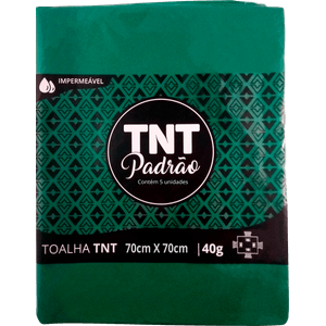 KIT 50 PEÇAS TOALHA TNT 70CM X 70CM QUADRADA FESTA VERDE BANDEIRA