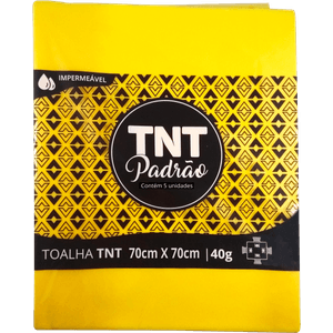 KIT 50 PEÇAS TOALHA TNT 70CM X 70CM QUADRADA FESTA AMARELO