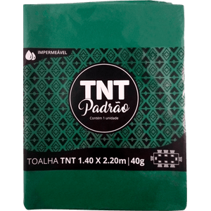 KIT 5 PEÇAS TOALHA TNT 1,4M X 2,2M QUADRADA FESTA VERDE BANDEIRA