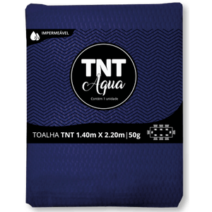 KIT 3 PEÇAS TOALHA AQUA TNT 1,4M X 2,2M QUADRADA FESTA AZUL MARINHO