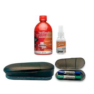 KIT  ESCOLA GENIAL 500 ML VERMELHO