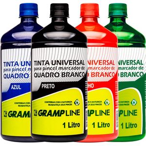 KIT 4 CORES TINTA GRAMP LINE 1 LITRO